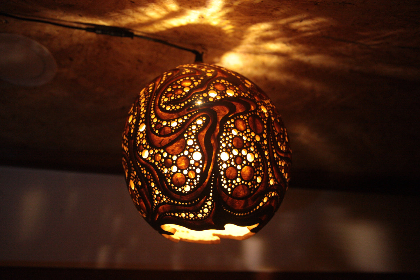 Gourd Hanging Lamp　吊り下げひょうたんランプ #230320