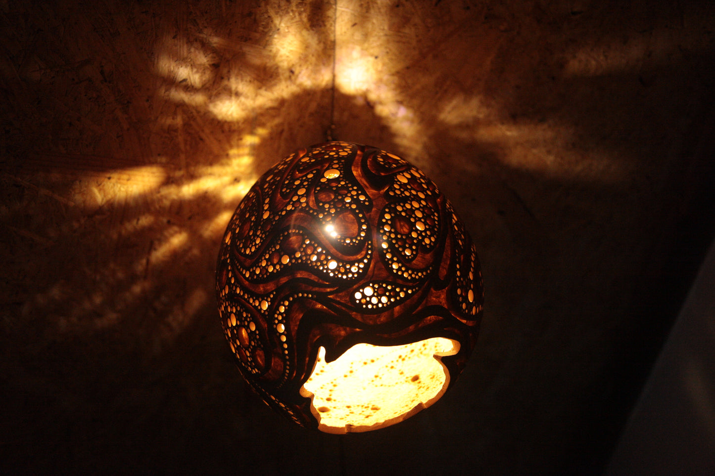 Gourd Hanging Lamp　吊り下げひょうたんランプ #230320