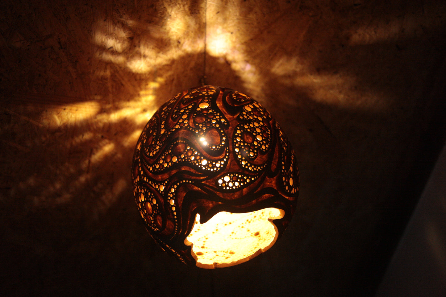 Gourd Hanging Lamp　吊り下げひょうたんランプ #230320