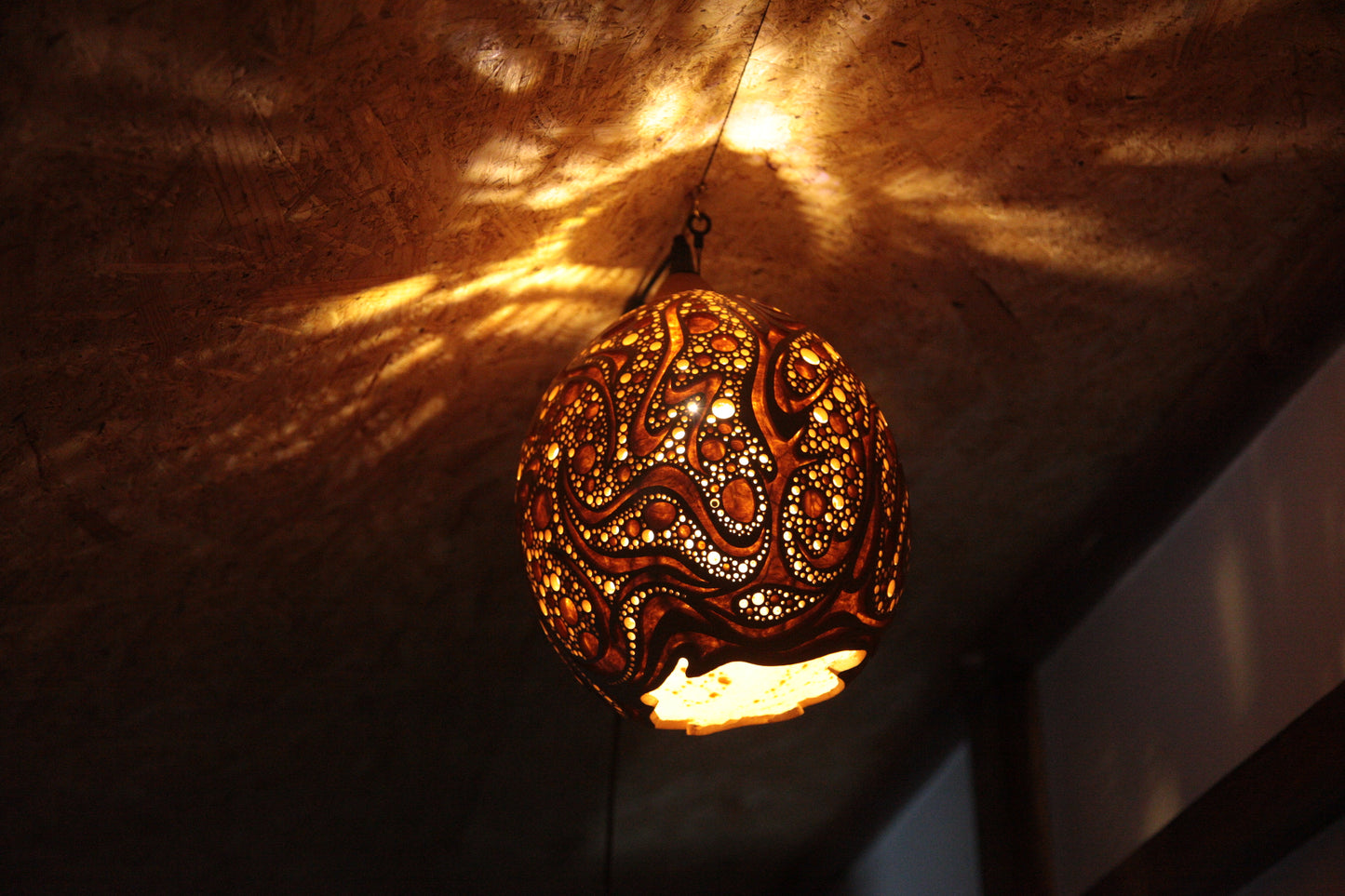 Gourd Hanging Lamp　吊り下げひょうたんランプ #230320