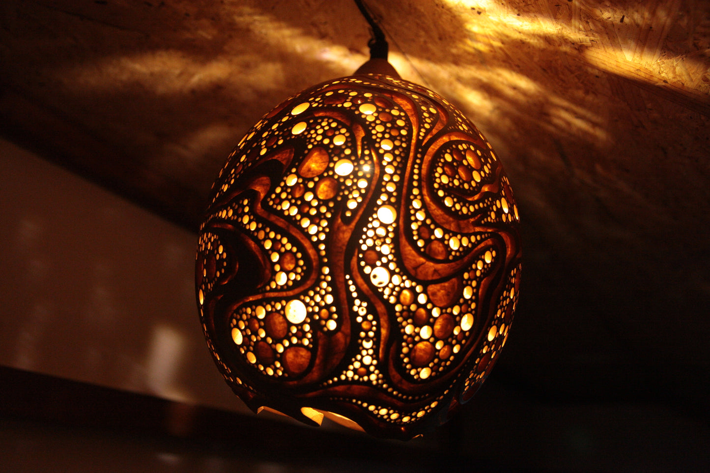 Gourd Hanging Lamp　吊り下げひょうたんランプ #230320