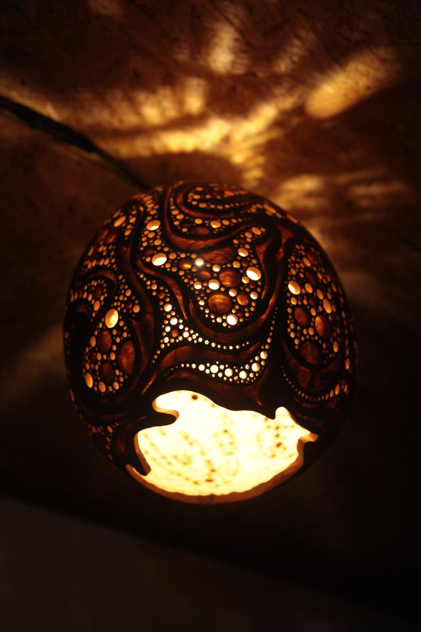 Gourd Hanging Lamp　吊り下げひょうたんランプ #230320