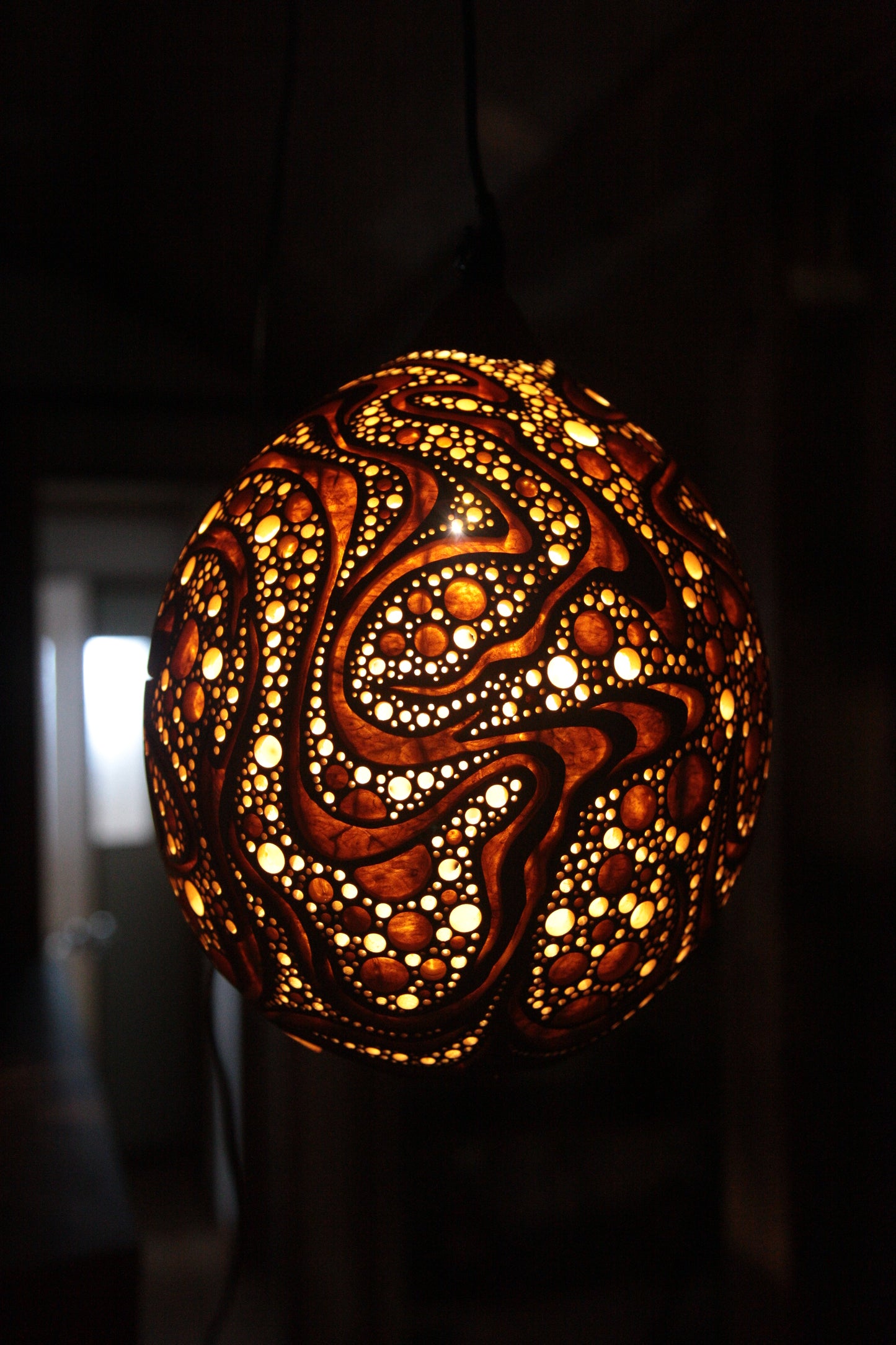 Gourd Hanging Lamp　吊り下げひょうたんランプ #230320