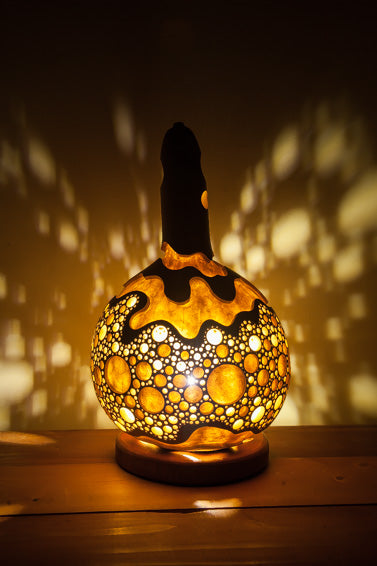 #230314 Gourd lamp　ひょうたんランプ