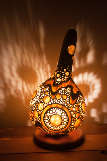 #230317  Gourd lamp　ひょうたんランプ