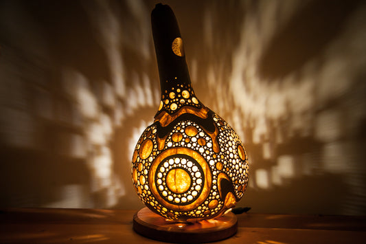 #230317  Gourd lamp　ひょうたんランプ