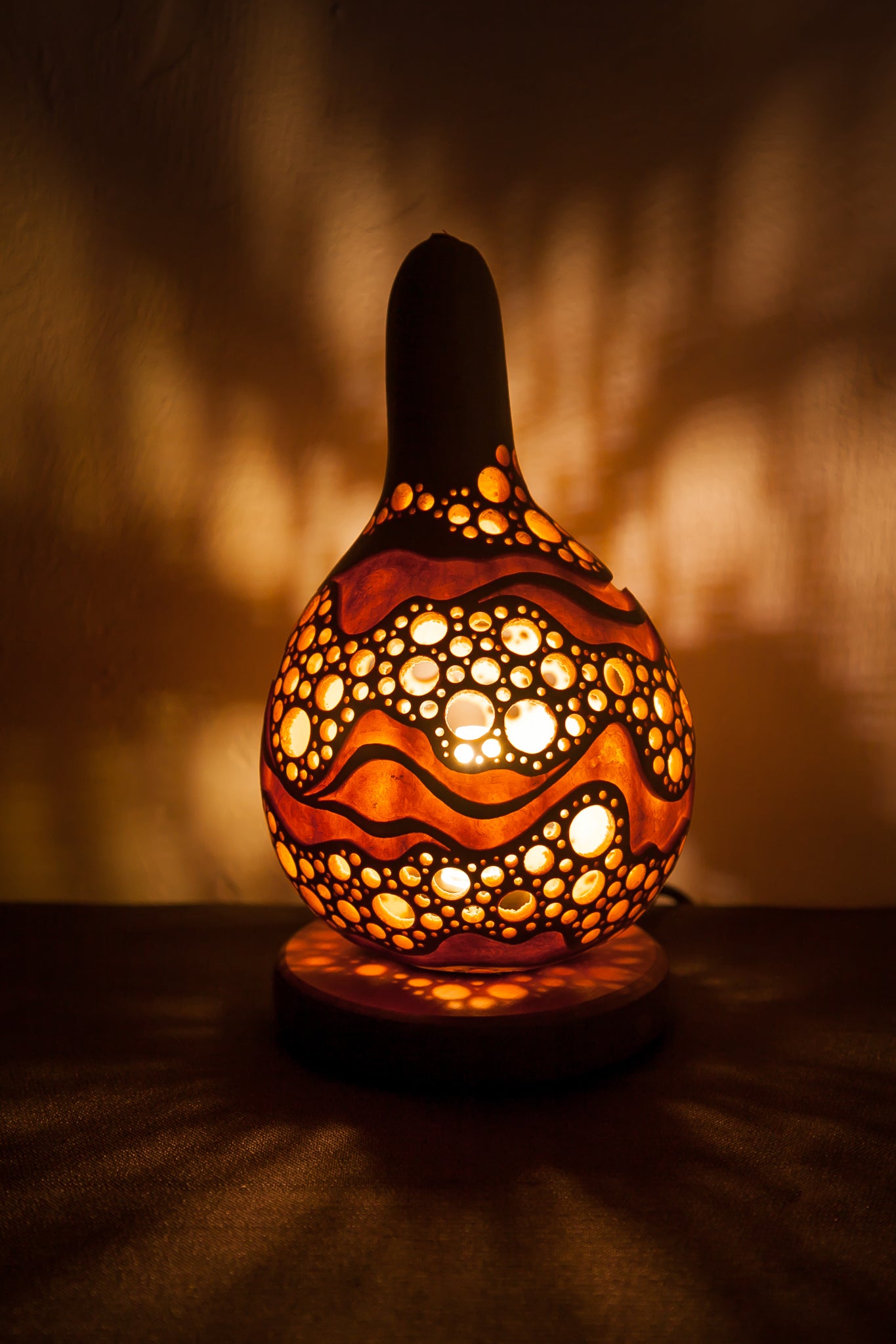 #0325　Gourd lamp ひょうたんランプ