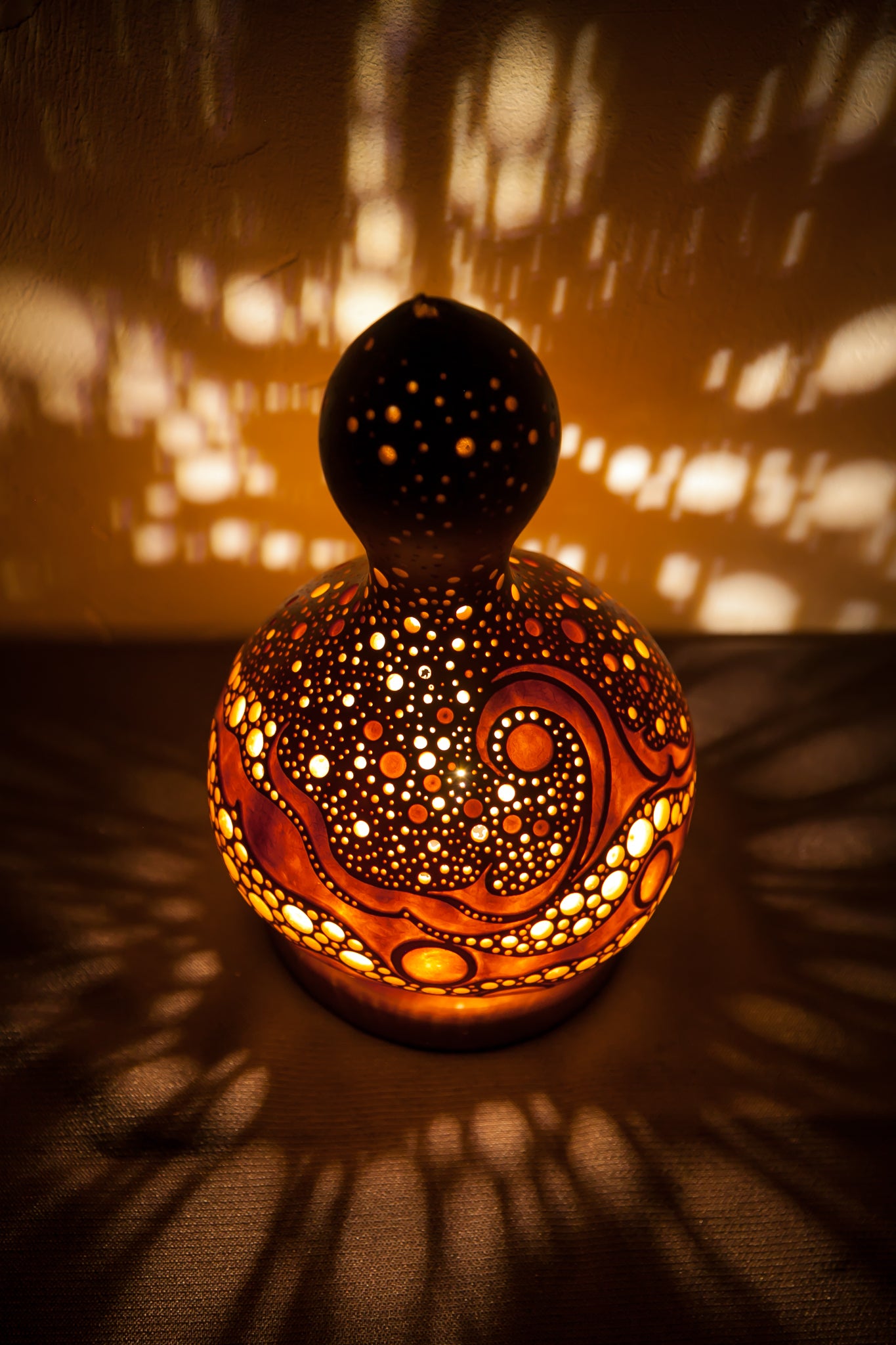 #0912　Gourd lamp ひょうたんランプ