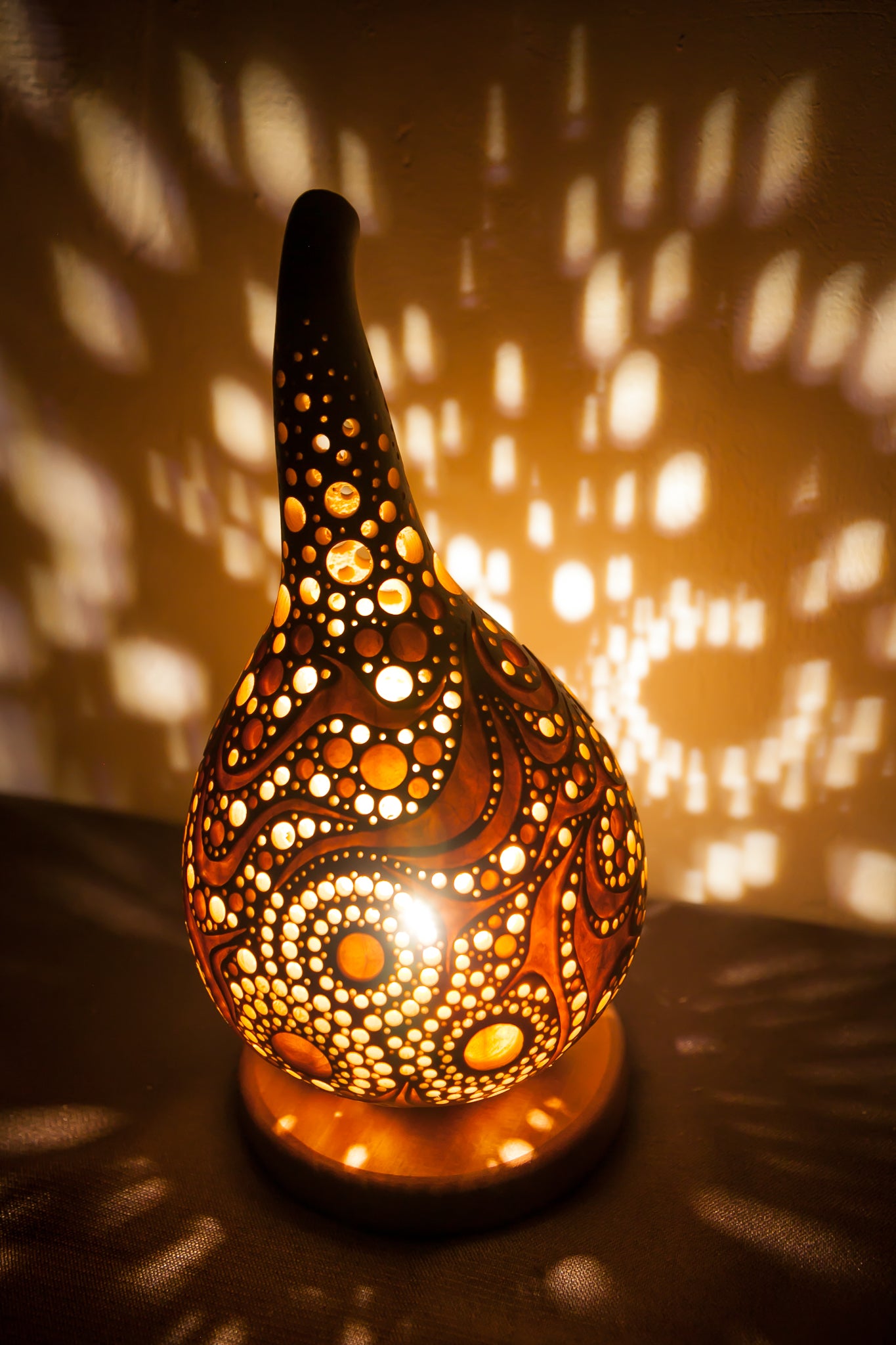 #0512　Gourd lamp ひょうたんランプ