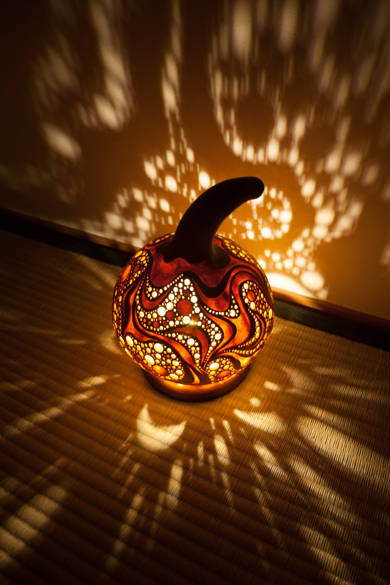 #0806 Gourd lamp ひょうたんランプ